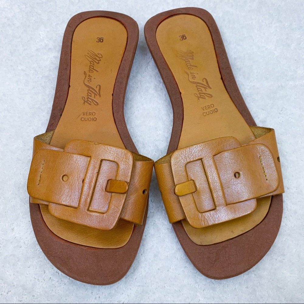 [Vero Cuoio] Made in Italy leather sandals Size 36